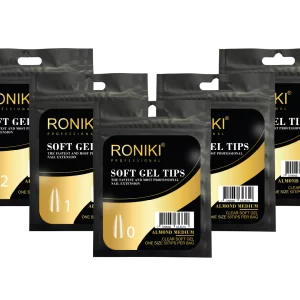 Repuestos Soft Gel Tips Almond Medium x50 Tips